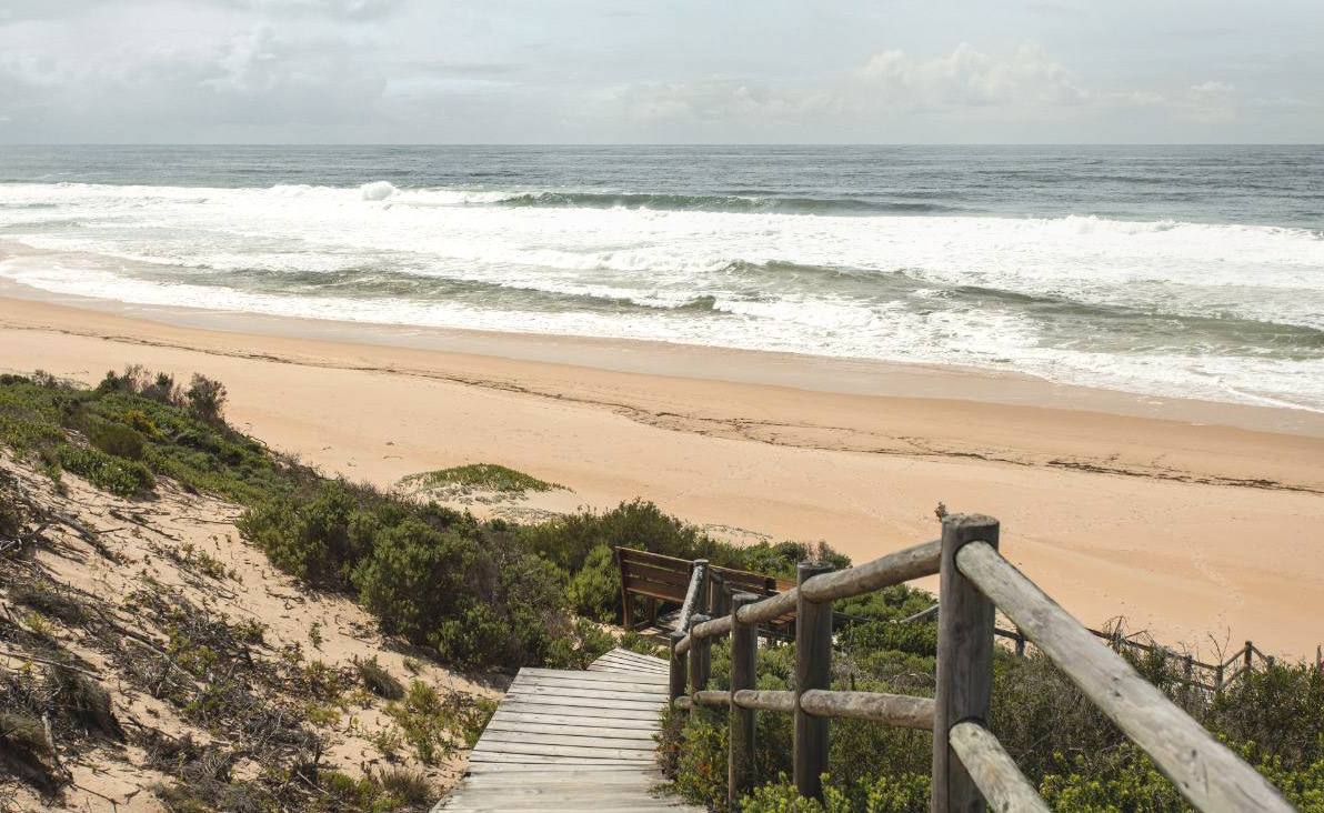 Steps down to Keurbooms Beach